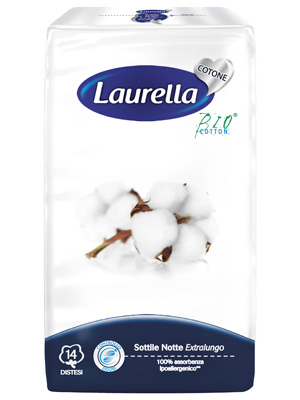 ASSORBENTE LAURELLA IN COTONE SOTTILE NOTTE DISTESO 14 PEZZI - Farmacia Nuova Dr.ssa Gabriella Catellani