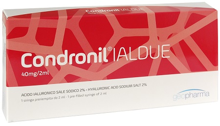 SIRINGA INTRA-ARTICOLARE CONDRONIL IALDUE PRERIEMPITA ACIDO IALURONICO SALE SODICO 40 MG 2 ML - Farmacia Nuova Dr.ssa Gabriella Catellani