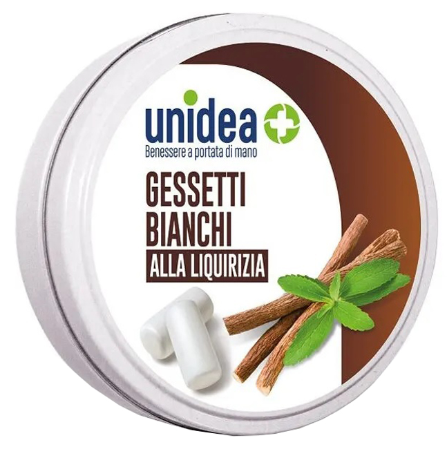UNIDEA CARAMELLE GESSETTI LIQUIRIZIA 40G - Farmacia Nuova Dr.ssa Gabriella Catellani
