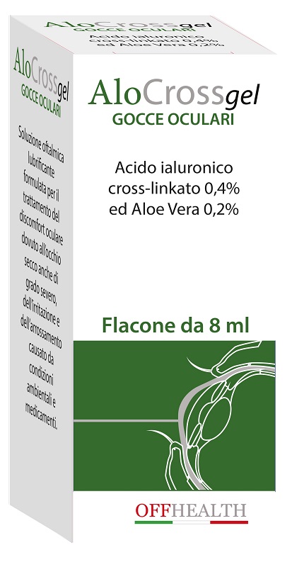 ALOCROSS GOCCE OCULARI ACIDO IALURONICO CROSS-LINKATO 0,2% E ALOE VERA 8 ML - Farmacia Nuova Dr.ssa Gabriella Catellani
