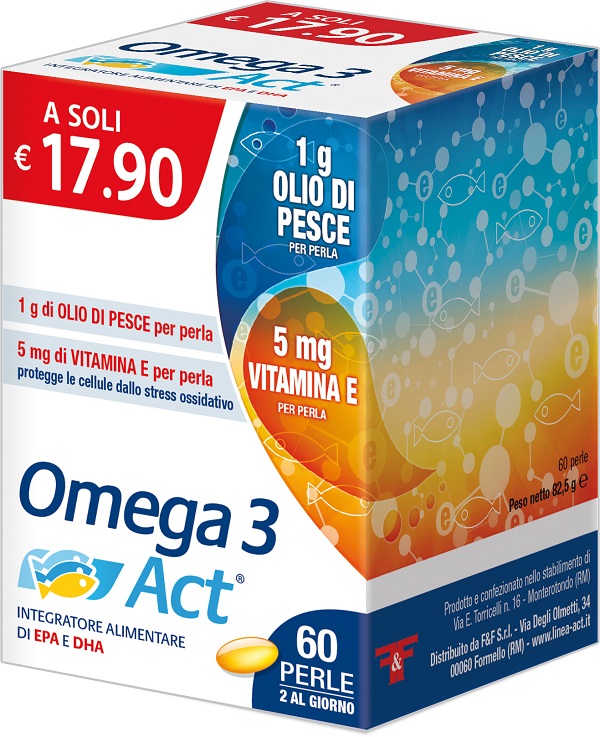 OMEGA 3 ACT 1G 60 PERLE - Farmacia Nuova Dr.ssa Gabriella Catellani