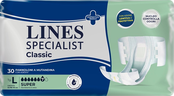 PANNOLONE A MUTANDA LINES SPECIALIST CLASSIC SUPER MG 30 PEZZI - Farmacia Nuova Dr.ssa Gabriella Catellani