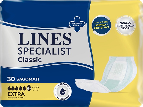 PANNOLONE LINES SPECIALIST CLASSIC SAGOMATO EXTRA 30 PEZZI - Farmacia Nuova Dr.ssa Gabriella Catellani
