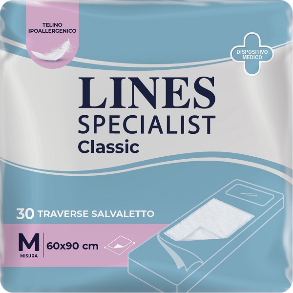 TRAVERSA ASSORBENTE LINES SPECIALIST CLASSIC MISURA 60X90 CM 30 PEZZI - Farmacia Nuova Dr.ssa Gabriella Catellani