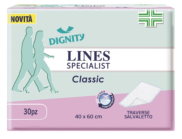 TRAVERSA PER INCONTINENZA LINES SPECIALIST CLASSIC 40X60 CM 30 PEZZI - Farmacia Nuova Dr.ssa Gabriella Catellani