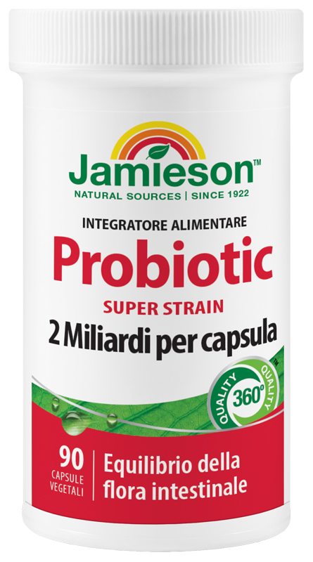JAMIESON PROBIOTIC SUPER STRAIN 90 CAPSULE VEGETALI - Farmacia Nuova Dr.ssa Gabriella Catellani