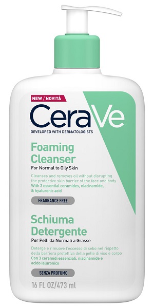 CERAVE SCHIUMA DETERGENTE VISO 473 ML - Farmacia Nuova Dr.ssa Gabriella Catellani