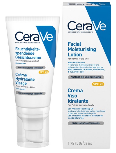 CERAVE CREMA VISO IDRATANTE SPF25 52 ML - Farmacia Nuova Dr.ssa Gabriella Catellani