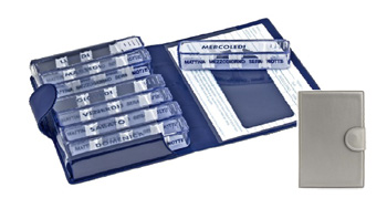 PORTAPILLOLE SETTIMANALE MEDIDOS SILVER APERTURA/CHIUSA IN VELCRO 10,5X15,5X2,5 CM - Farmacia Nuova Dr.ssa Gabriella Catellani