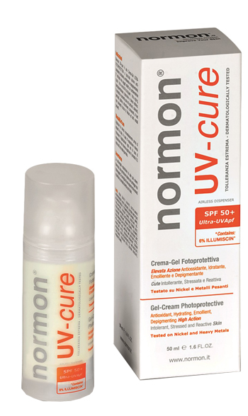 NORMON UV CURE CREMAGEL SPF 50+ 50 ML - Farmacia Nuova Dr.ssa Gabriella Catellani