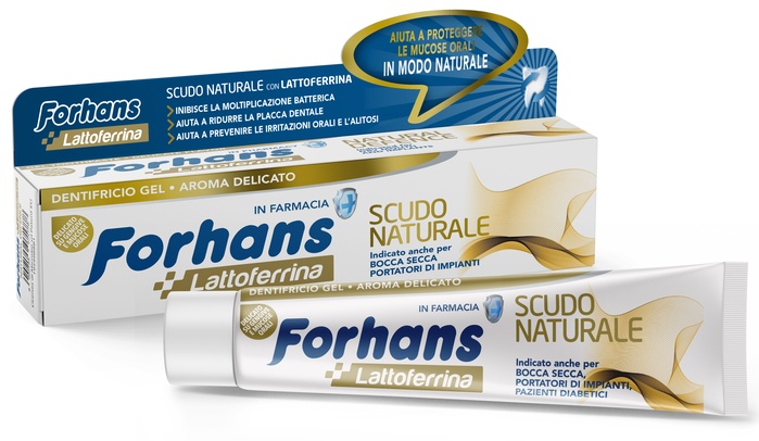 FORHANS DENTIFRICIO SCUDO NATURALE 75 ML - Farmacia Nuova Dr.ssa Gabriella Catellani