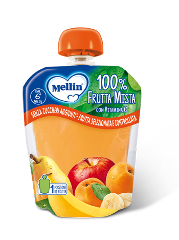 MELLIN POUCH FRUTTA MISTA 90 G - Farmacia Nuova Dr.ssa Gabriella Catellani