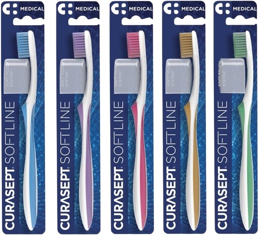 CURASEPT SPAZZOLINO SOFT MEDICAL COLORE AZZURRO - Farmacia Nuova Dr.ssa Gabriella Catellani