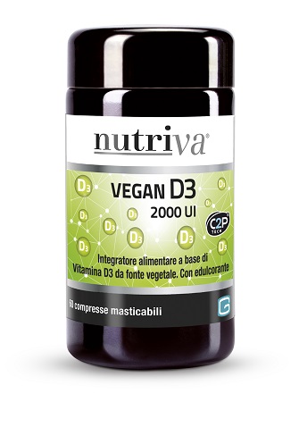 NUTRIVA VEGAN D3 60 COMPRESSE 2000 UI - Farmacia Nuova Dr.ssa Gabriella Catellani