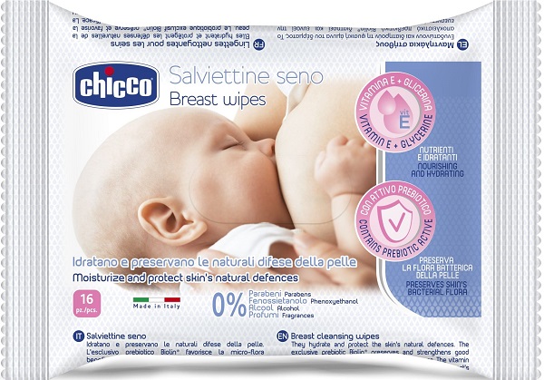 CHICCO SALVIETTE DETERGENTI PER IL SENO 16 PEZZI - Farmacia Nuova Dr.ssa Gabriella Catellani