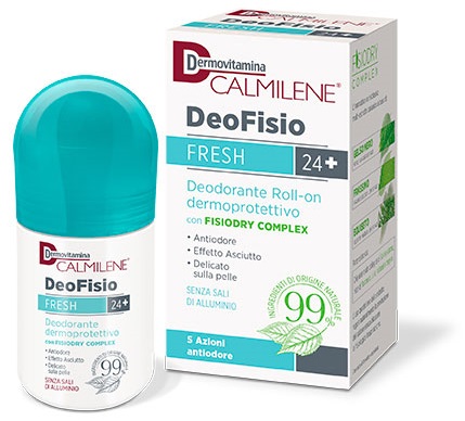 DERMOVITAMINA CALMILENE DEOFISIO FRESH 24+ DEODORANTE ROLL-ON DERMOPROTETTIVO 75 ML - Farmacia Nuova Dr.ssa Gabriella Catellani