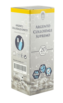 ARGENTO COLLOIDALE SUPREMO 20PPM 100 ML SPRAY + CONTAGOCCE - Farmacia Nuova Dr.ssa Gabriella Catellani