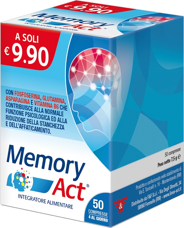 MEMORY ACT 50 COMPRESSE - Farmacia Nuova Dr.ssa Gabriella Catellani
