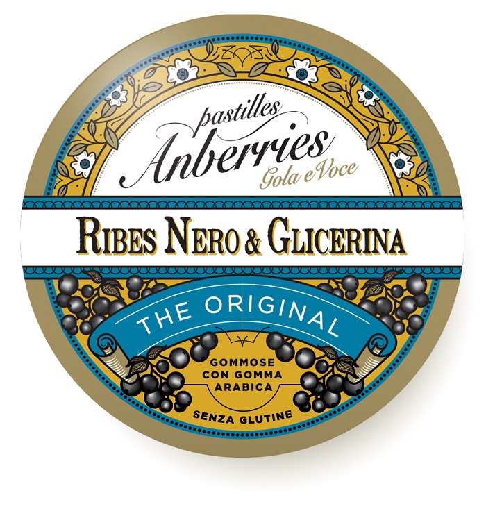 ANBERRIES CLASSICHE RIBES NERO & GLICERINA CARAMELLE 55 G - Farmacia Nuova Dr.ssa Gabriella Catellani
