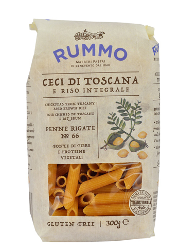 RUMMO PENNE RIGATE N 66 CECI DI TOSCANA E RISO INTEGRALE 300 G - Farmacia Nuova Dr.ssa Gabriella Catellani