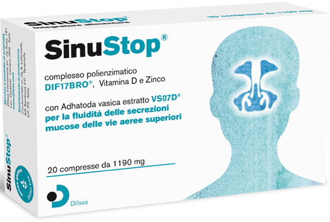 SINUSTOP 20 COMPRESSE DA 1190 MG - Farmacia Nuova Dr.ssa Gabriella Catellani