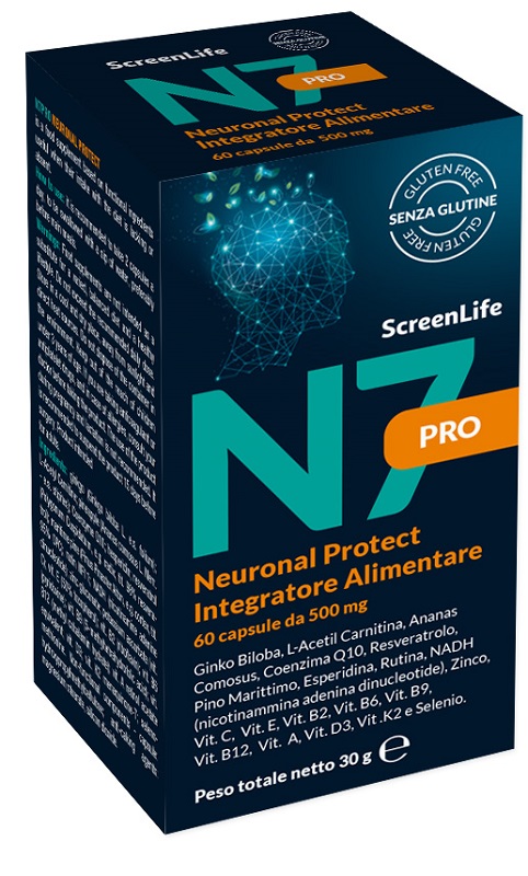 N7PRO NEURONAL PROTECT 60 COMPRESSE INTEGRATORE CEFALLE EMICRANIA MAL DI TESTA - Farmacia Nuova Dr.ssa Gabriella Catellani