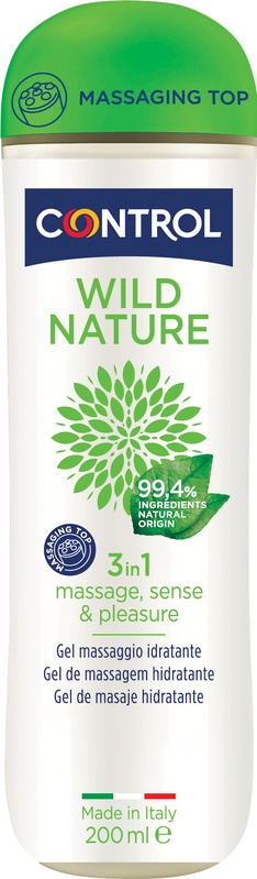 CONTROL WILD NATURE MASSAGE GEL MASSAGGIO 3 IN 1 200 ML - Farmacia Nuova Dr.ssa Gabriella Catellani