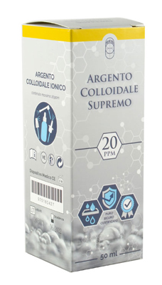 ARGENTO COLLOIDALE SUPREMO 20PPM CERTIFICATO SPRAY CON CONTAGOCCE + EROGATORE NASO + EROGATORE GOLA + EROGATORE PELLE - Farmacia Nuova Dr.ssa Gabriella Catellani