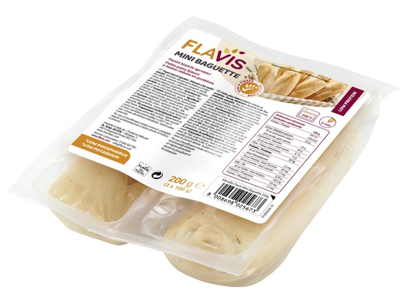 FLAVIS MINI BAGUETTE PANINI BIANCHI APROTEICI 2 PEZZI DA 100 G - Farmacia Nuova Dr.ssa Gabriella Catellani