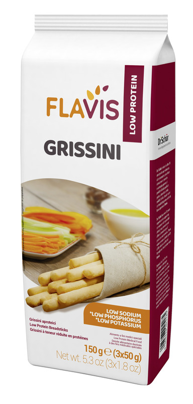 FLAVIS GRISSINI APROTEICI 3 PORZIONI DA 50 G - Farmacia Nuova Dr.ssa Gabriella Catellani