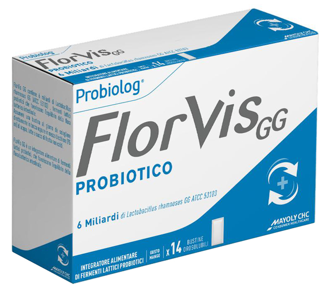 FLORVIS GG 14 BUSTINE OROSOLUBILI GUSTO MANGO - Farmacia Nuova Dr.ssa Gabriella Catellani