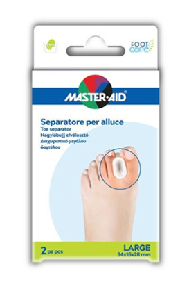 SEPARATORE DITA IN GEL MASTER-AID FOOTCARE PER ALLUCE LARGE 2 PEZZI D2 - Farmacia Nuova Dr.ssa Gabriella Catellani