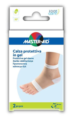 CALZA CON PROTEZIONE MASTER-AID FOOTCARE IDRATANTE IN GEL/TESSUTO PER TALLONI 2 PEZZI F1 - Farmacia Nuova Dr.ssa Gabriella Catellani