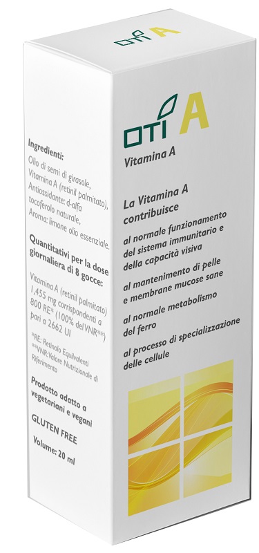OTI A VITAMINA A GOCCE 20 ML - Farmacia Nuova Dr.ssa Gabriella Catellani