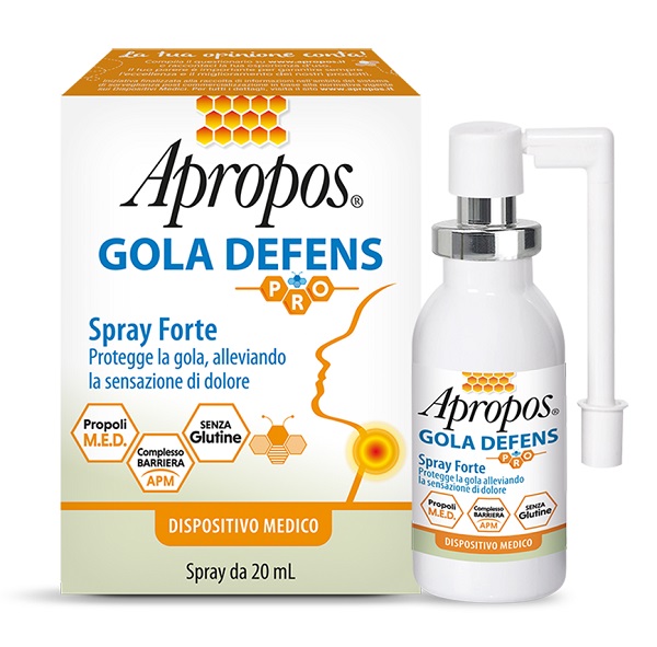 APROPOS GOLA DEFENS PRO SPRAY FORTE 20 ML - Farmacia Nuova Dr.ssa Gabriella Catellani