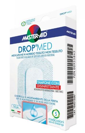 MEDICAZIONE MASTER-AID DROP MED 10 X 10 CM 5 PEZZI - Farmacia Nuova Dr.ssa Gabriella Catellani