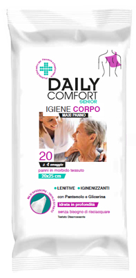 DAILY COMFORT SENIOR PANNI IGIENE CORPO 24 PEZZI - Farmacia Nuova Dr.ssa Gabriella Catellani