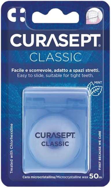 CURASEPT FLOSS CLASSIC CERATO CLOREXIDINA - Farmacia Nuova Dr.ssa Gabriella Catellani