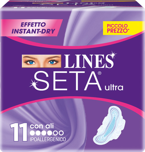 LINES SETA ULTRA ASSORBENTI CON ALI 11 PEZZI - Farmacia Nuova Dr.ssa Gabriella Catellani