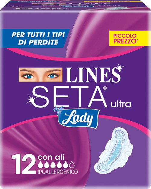 LINES SETA ULTRA LADY CON ALI 12 PEZZI - Farmacia Nuova Dr.ssa Gabriella Catellani