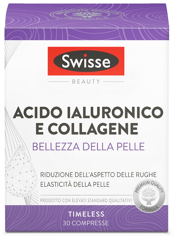 SWISSE ACIDO IALURONICO COLLAGENE BELLEZZA DELLA PELLE 30 COMPRESSE - Farmacia Nuova Dr.ssa Gabriella Catellani