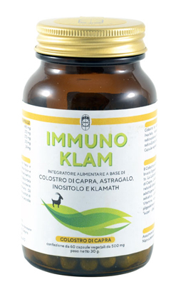 IMMUNO KLAM COLOSTRO DI CAPRA KLAMATH 60 CAPSULE VEGETALI - Farmacia Nuova Dr.ssa Gabriella Catellani
