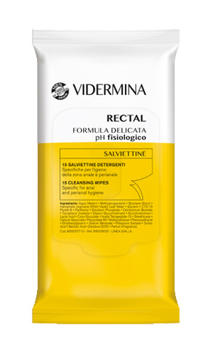 VIDERMINA RECTAL SALVIETTINE 15 PEZZI - Farmacia Nuova Dr.ssa Gabriella Catellani