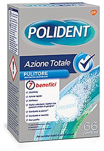 POLIDENT AZIONE TOTALE 66 COMPRESSE PULITORE PER PROTESI QUOTIDIANO - Farmacia Nuova Dr.ssa Gabriella Catellani