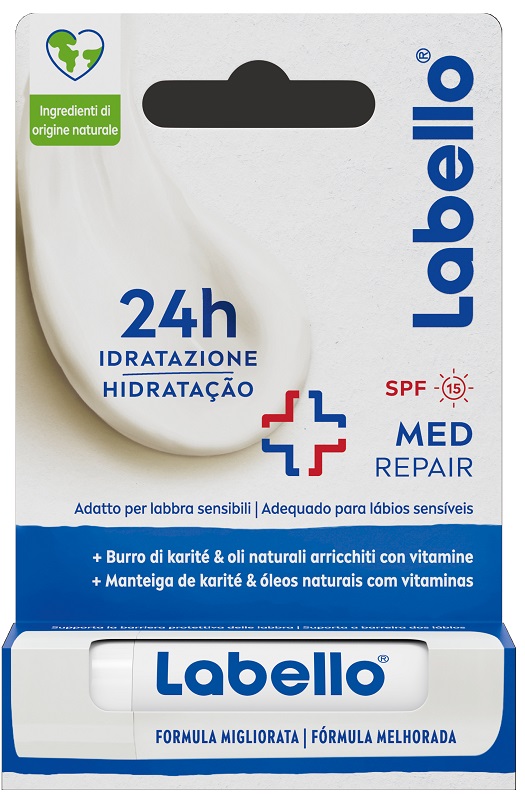 LABELLO MED REPAIR SPF15 24H IDRATAZIONE FONDENTE SULLE LABBRA 5,5 ML - Farmacia Nuova Dr.ssa Gabriella Catellani