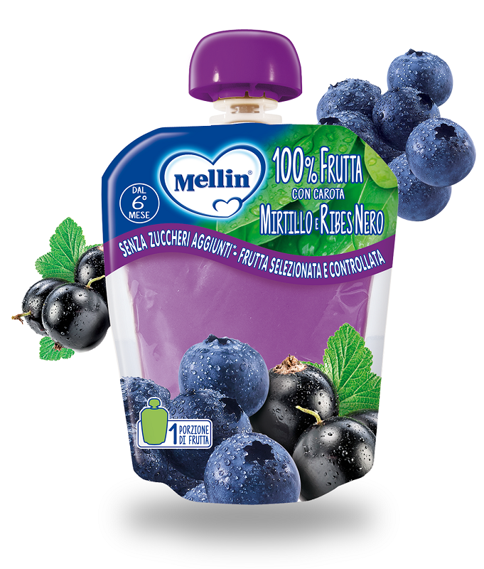 MELLIN POUCH MIRTILLO/RIBES 90 G - Farmacia Nuova Dr.ssa Gabriella Catellani