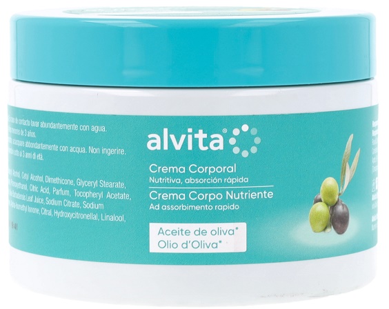 ALVITA CREMA CORPO NUTRIENTE OLIO D'OLIVA 300 ML - Farmacia Nuova Dr.ssa Gabriella Catellani