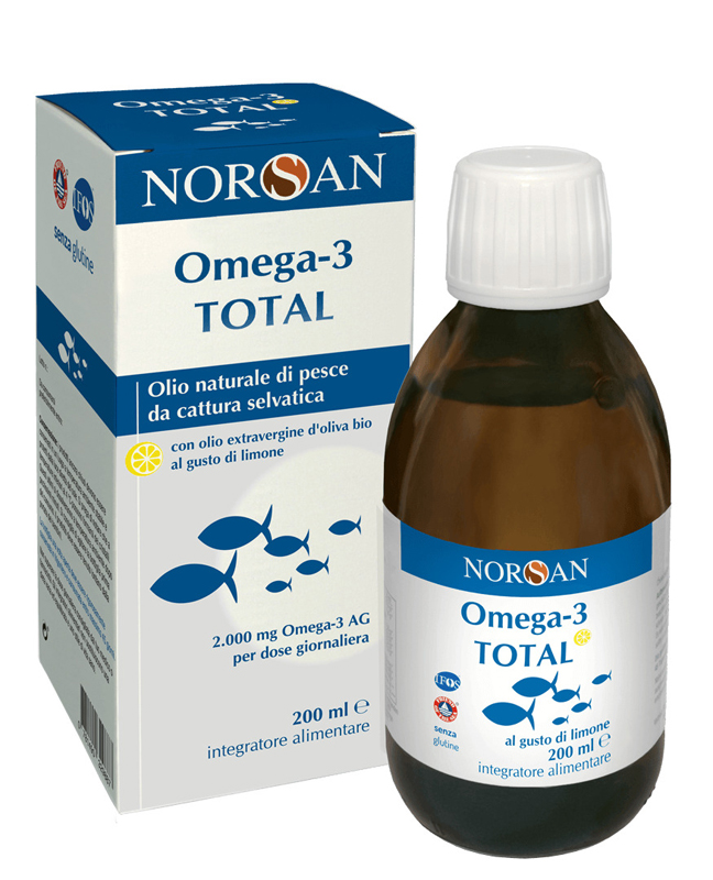NORSAN OMEGA 3 TOTAL 200 ML GUSTO LIMONE - Farmacia Nuova Dr.ssa Gabriella Catellani