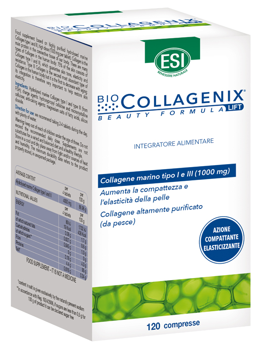 ESI BIOCOLLAGENIX 120 COMPRESSE - Farmacia Nuova Dr.ssa Gabriella Catellani