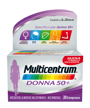 MULTICENTRUM DONNA 50+ 60 COMPRESSE - Farmacia Nuova Dr.ssa Gabriella Catellani